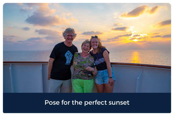 Pose for the perfect sunset
